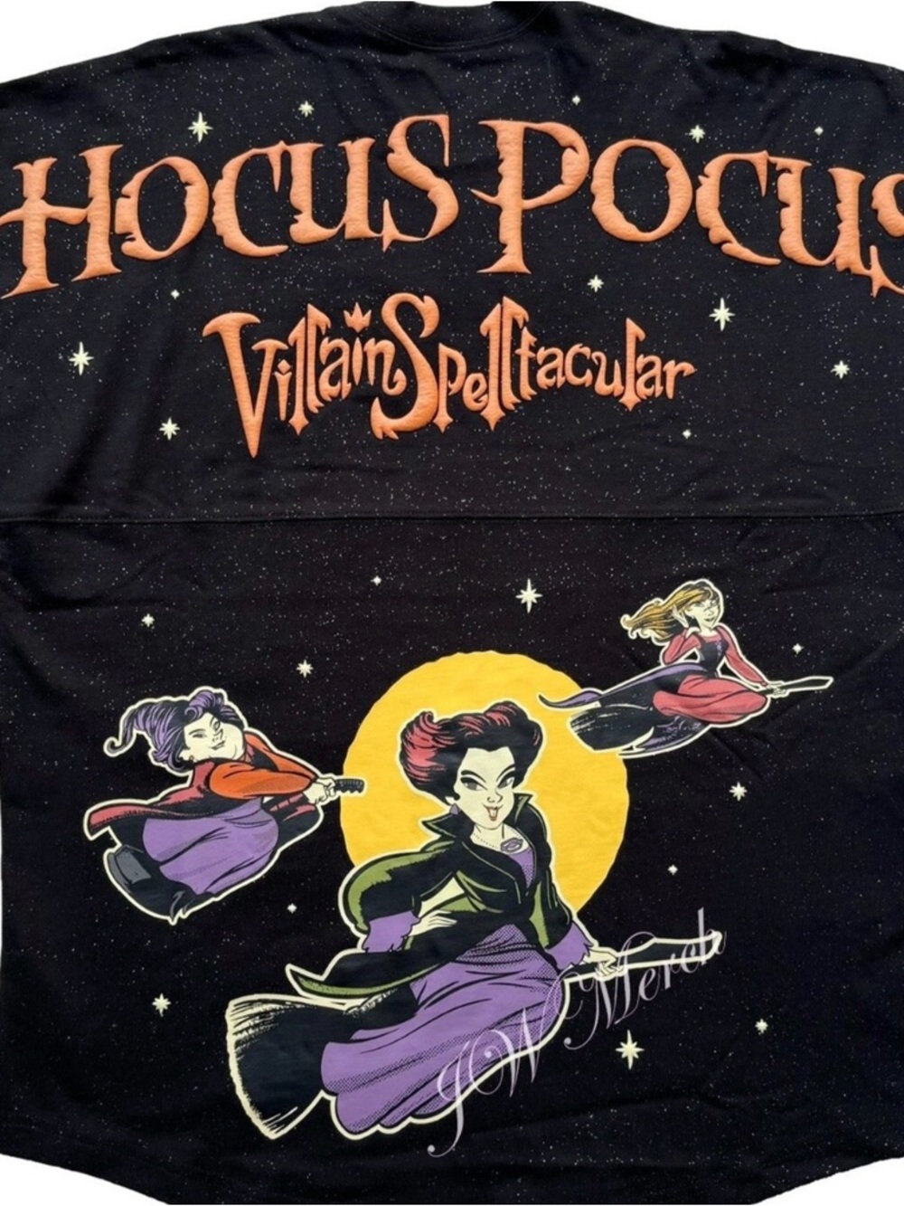 Disney Hocus Pocus Villain Spelltacular Black Orange Yellow Graphic Jersey